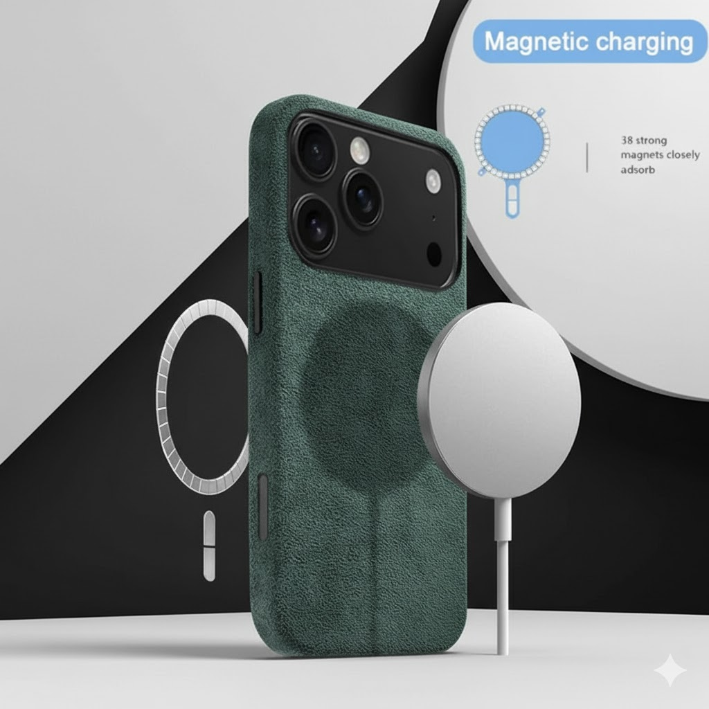 SERAVÉL™ – Alcantara MagSafe Case for iPhone 16 | 17 Pro Max